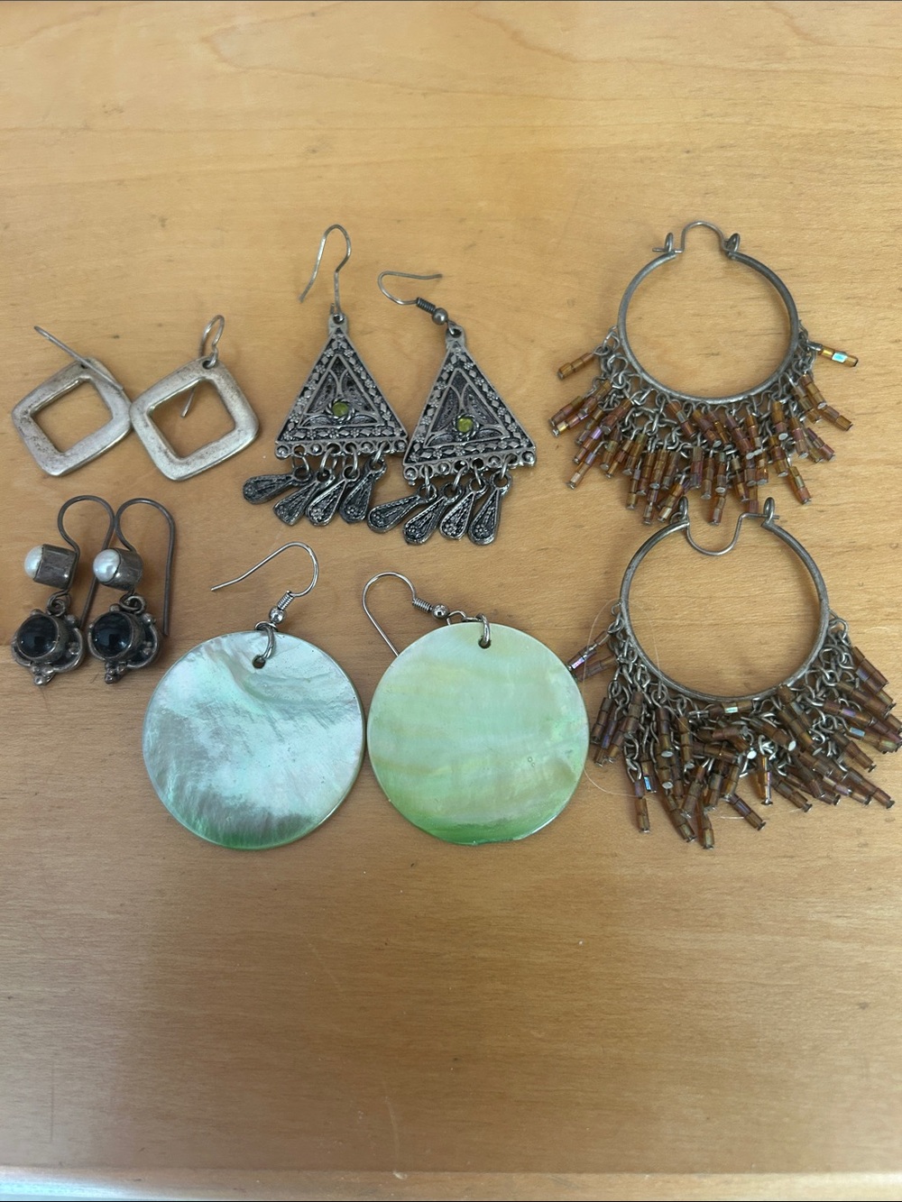 5 pairs of earrings